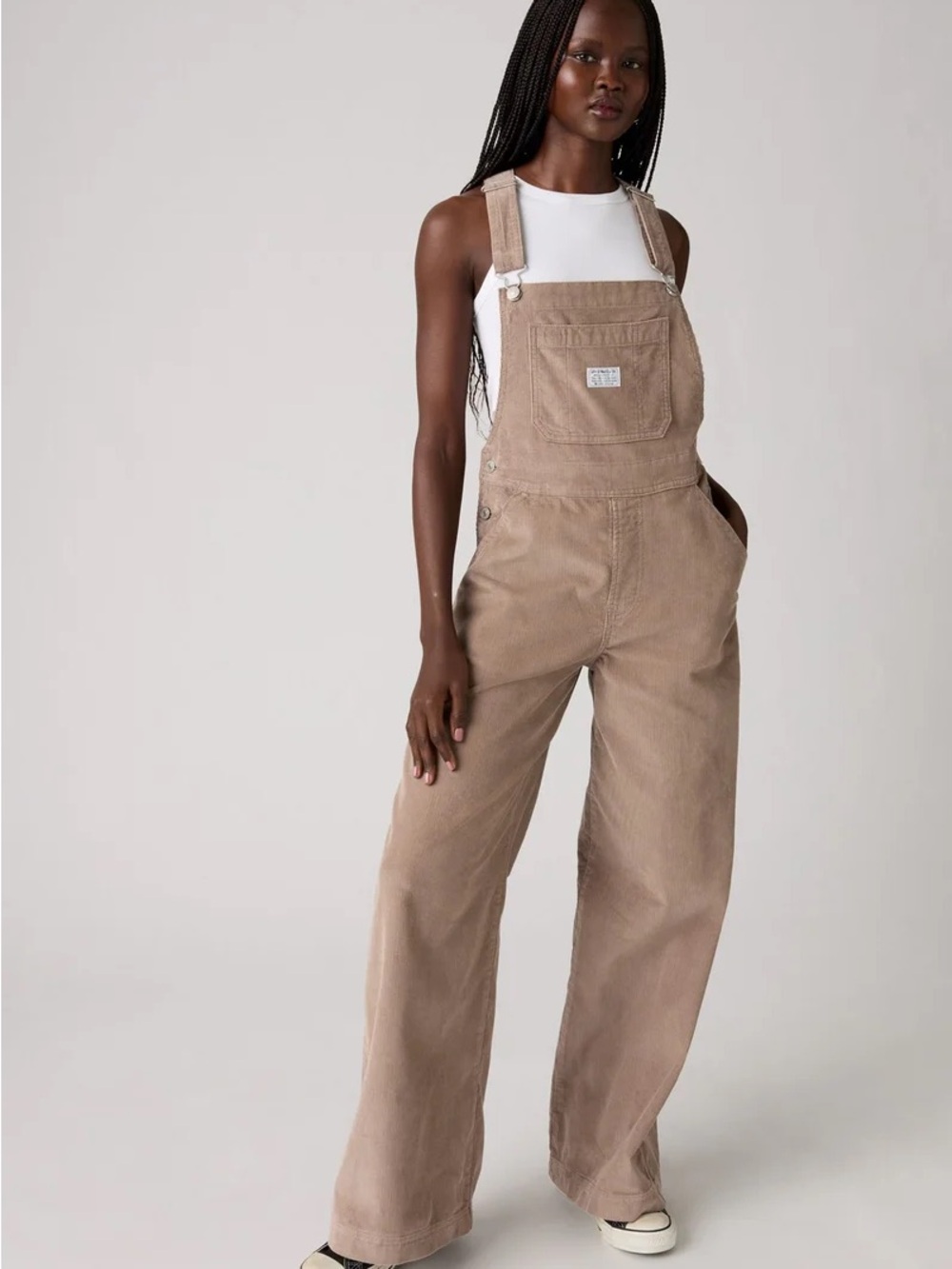 Levi’s Corduroy Wide-Leg Overalls